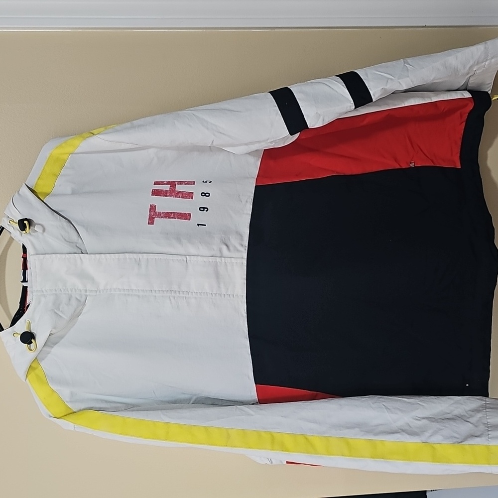 Tommy Hilfiger 1985 Pullover Yacht Club Sailing Hooded Jacket Mens sz XL